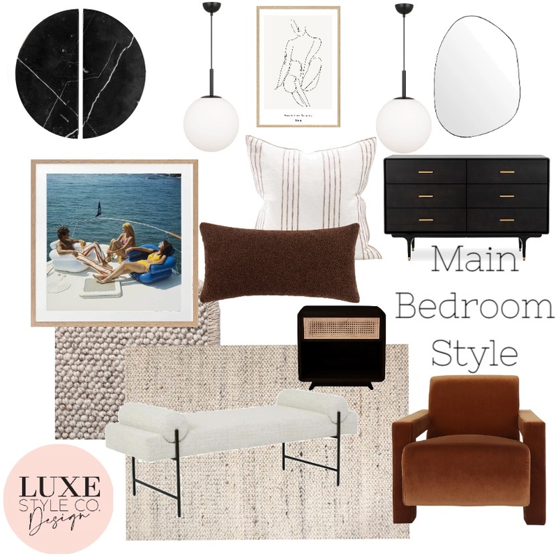 Contemporary Organic bedroom Mood Board by Luxe Style Co. on Style Sourcebook