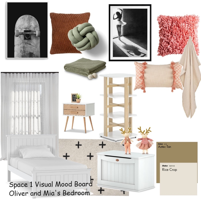 Oliver & Mia's Bedroom Mood Board by rebecca.medlen08@gmail.com on Style Sourcebook