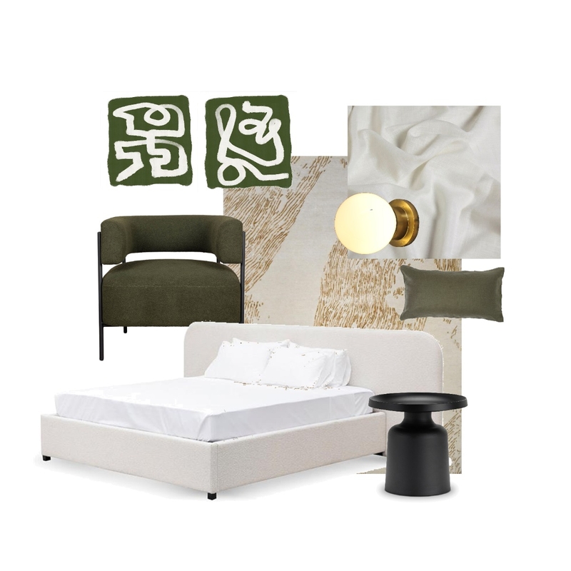 Textured Contemporary Bedroom Mood Board by Bethany Routledge-Nave on Style Sourcebook