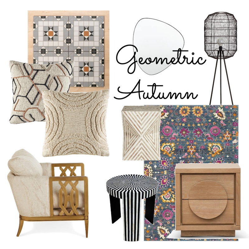 Geometric Autumn Mood Board by JPM+SAG Staging and Redesign on Style Sourcebook