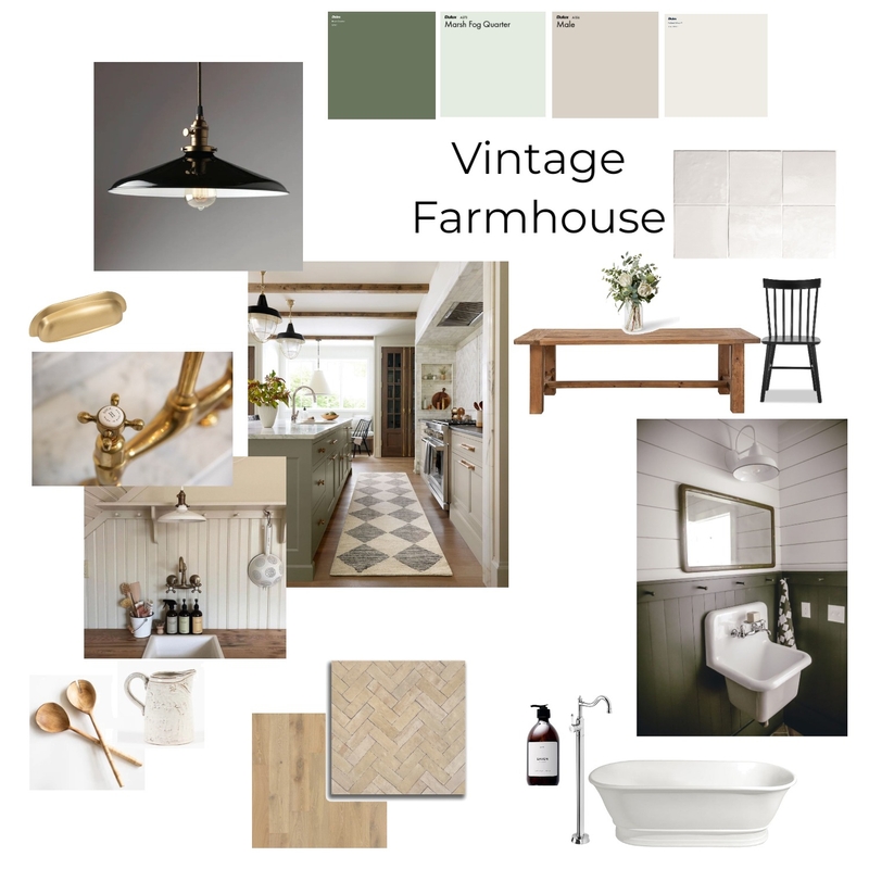 Sarah & Dan Vintage Farmhouse Mood Board by alexnihmey on Style Sourcebook