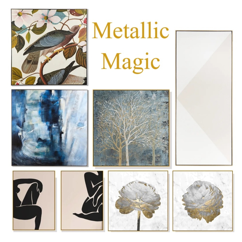 Metallic Magic Mood Board by JPM+SAG Staging and Redesign on Style Sourcebook