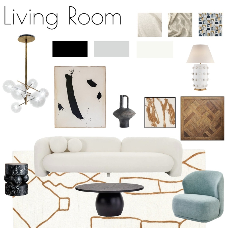 Module 9 - Living Room 3 Mood Board by Ann.E.Stylist on Style Sourcebook