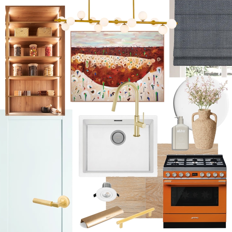 The Block - Eliza and Liberty's Kitchen & Laundry Mood Board by The Blue Space on Style Sourcebook
