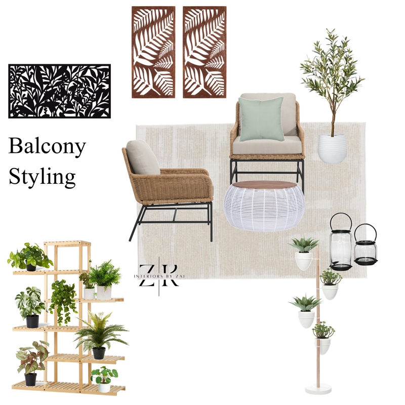 Balcony styling Mood Board by Interiors By Zai on Style Sourcebook