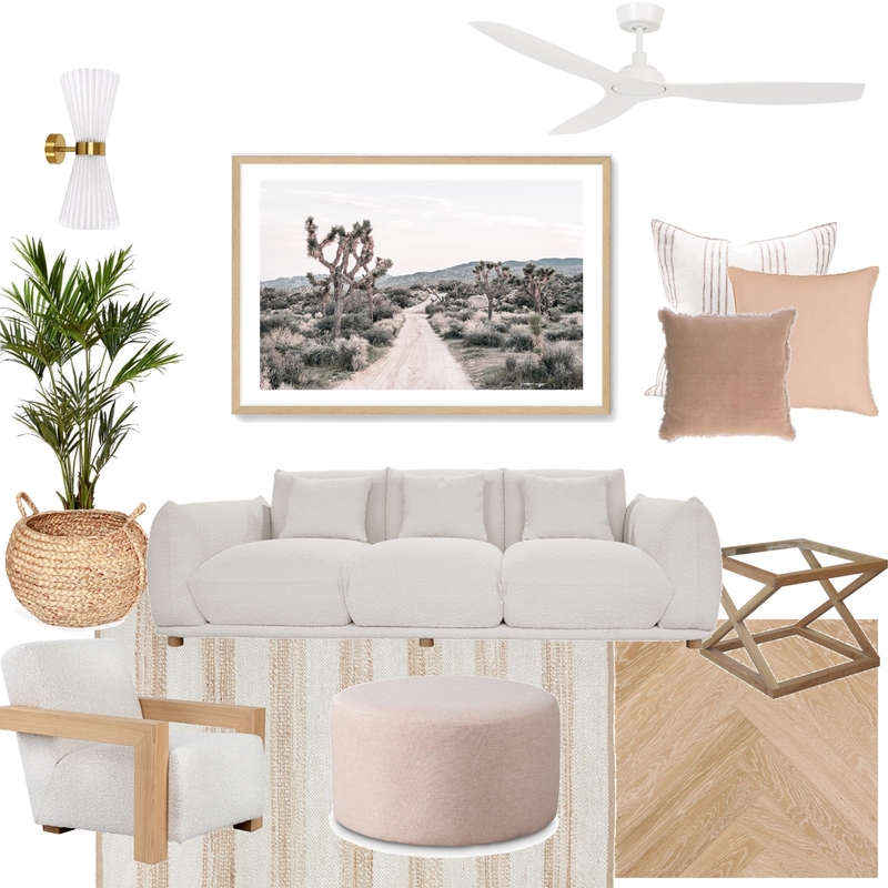 Palm Springs Living Room Mood Board by Bridgeport Design Studio on Style Sourcebook