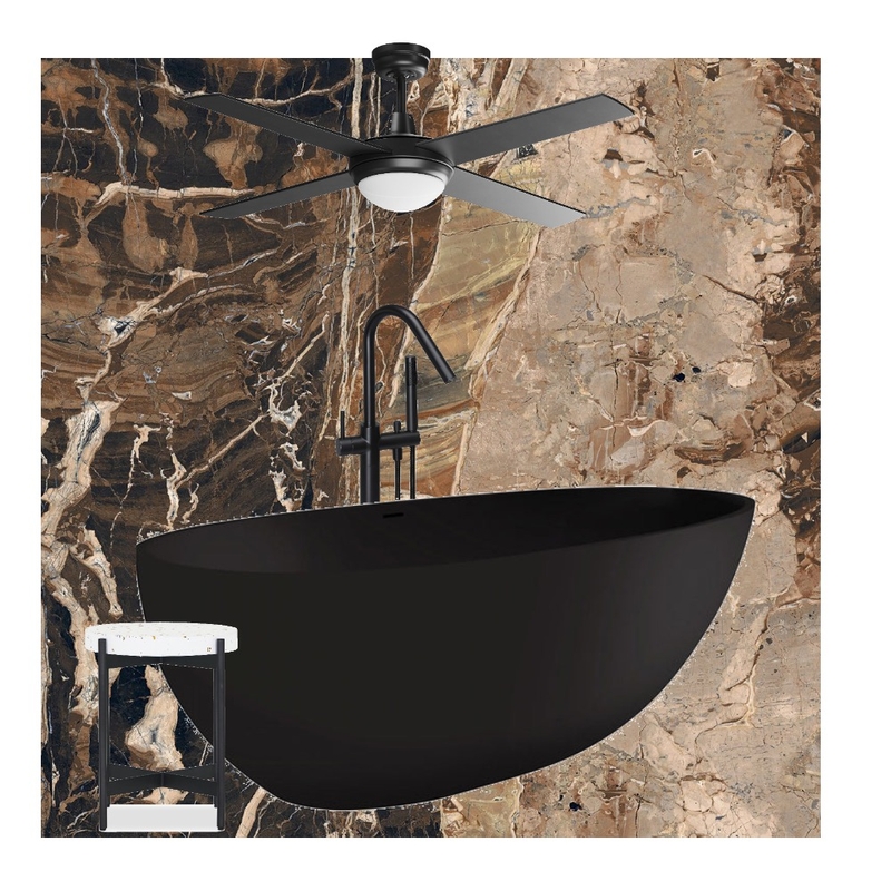 LUXURY BLACK BATHROOM MOODBOARD Mood Board by welda on Style Sourcebook