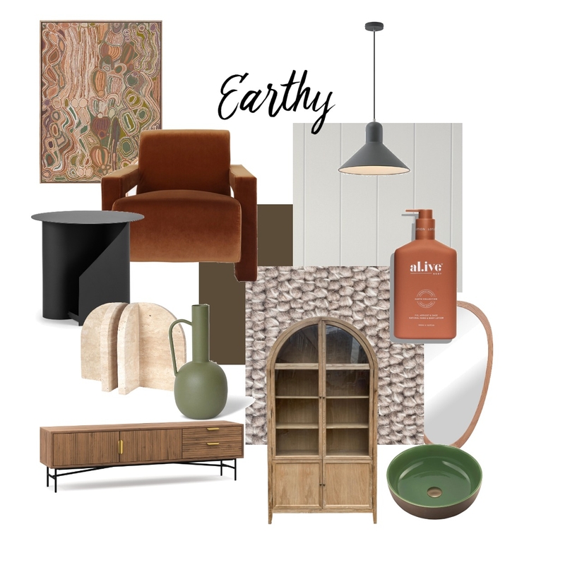 Earthy Mood Board by Studio Shachi on Style Sourcebook