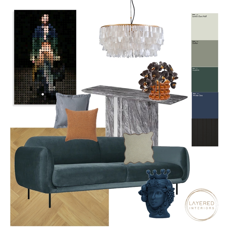Colour Mood Board by Layered Interiors on Style Sourcebook