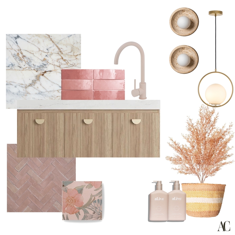 Pretty in Pink Teen Bath Mood Board by AinaCurated on Style Sourcebook