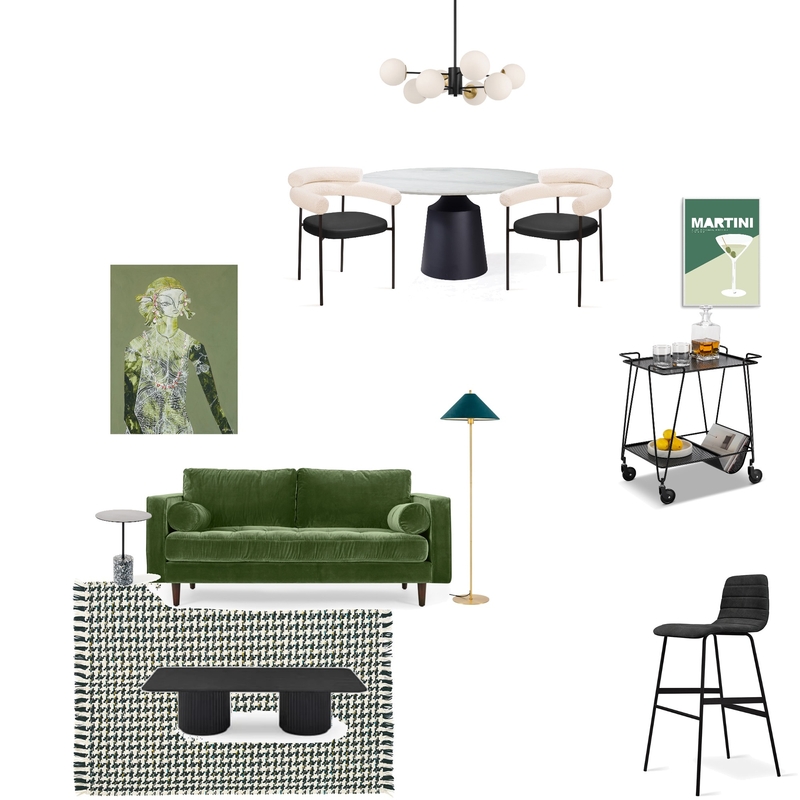 Midcentury modern Living Dining Mood Board by Simplestyling on Style Sourcebook