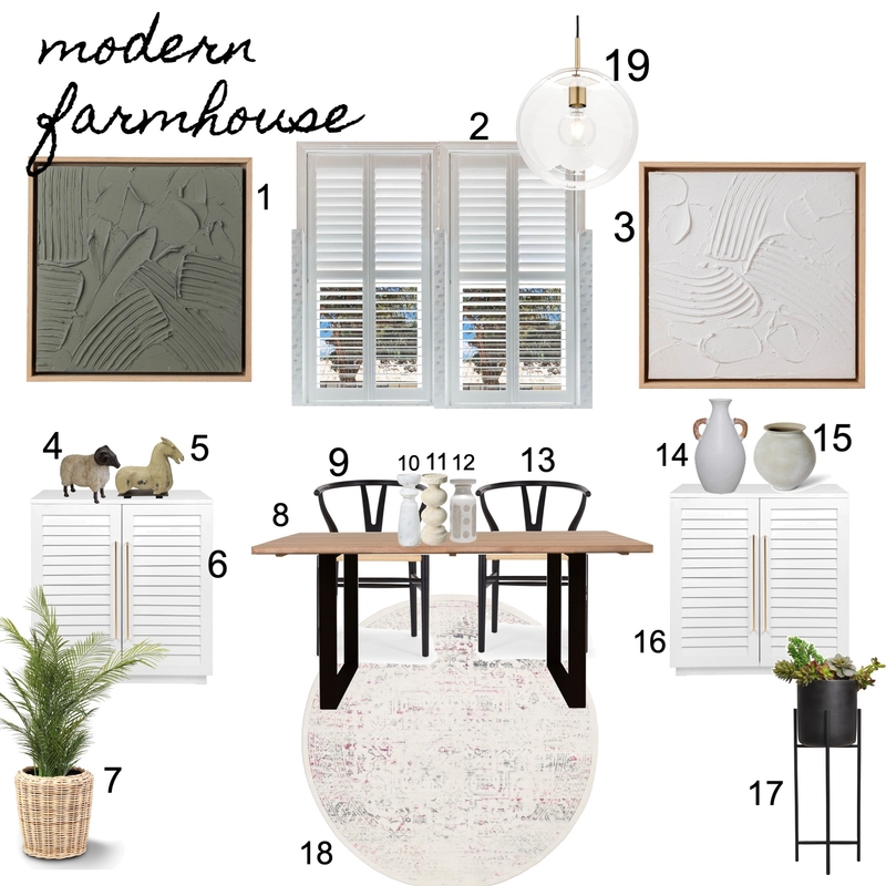 Modern Farmhouse Moodboard Mood Board by NicoleGrey on Style Sourcebook