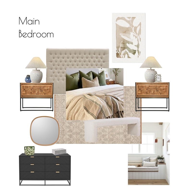 Australian Hamptons Main Bedroom Mood Board by Clare Elizabeth Design on Style Sourcebook