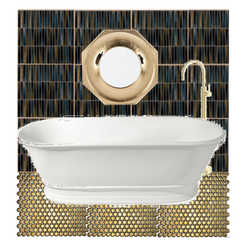 GOLD BATHROOM MOODBOARD Mood Board by welda on Style Sourcebook