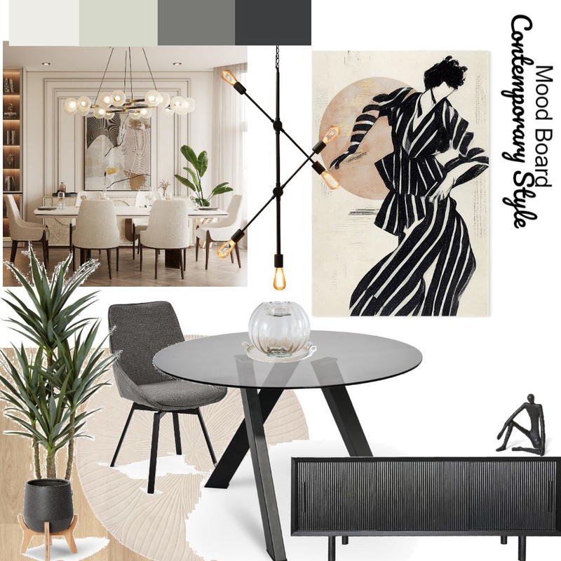 Contemporary Dining Room Mood Board by StellaMudz on Style Sourcebook