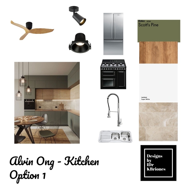 Alvin Ong - Kitchen Option 1 Mood Board by KB Design Studio on Style Sourcebook