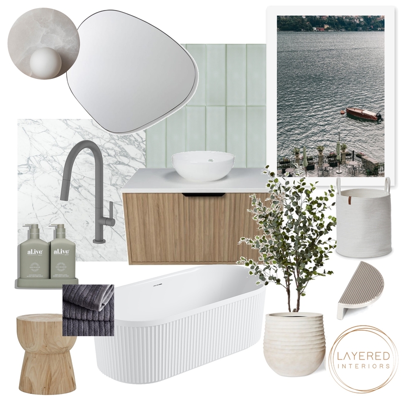 Resort Bathroom Mood Board by Layered Interiors on Style Sourcebook