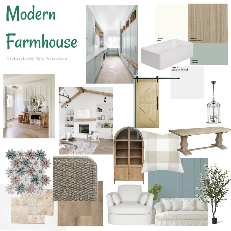 Modern Farmhouse Mood Board by shannan_welch on Style Sourcebook