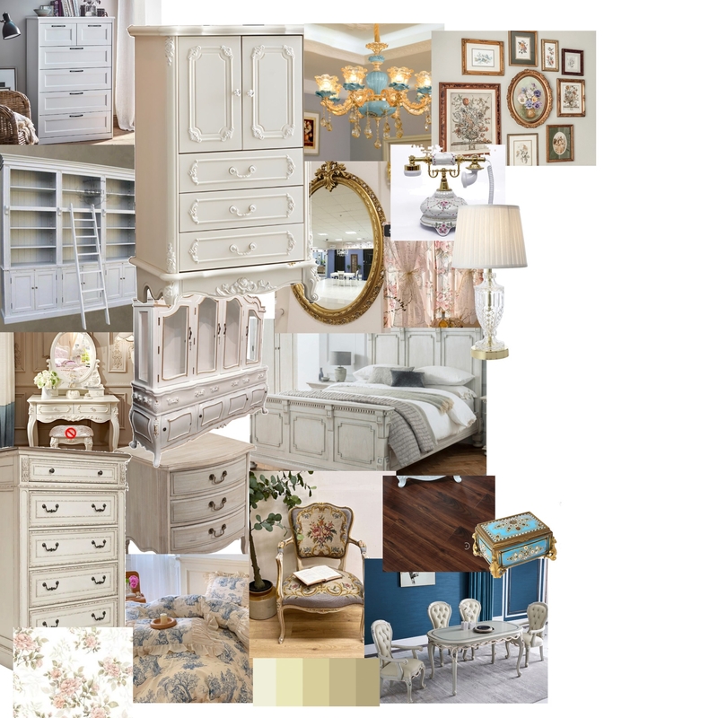 Vintage French Bedroom Mood Board by maddisonmb76@gmail.com on Style Sourcebook