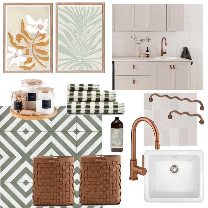 Eclectic Laundry Mood Board by Eliza Grace Interiors on Style Sourcebook