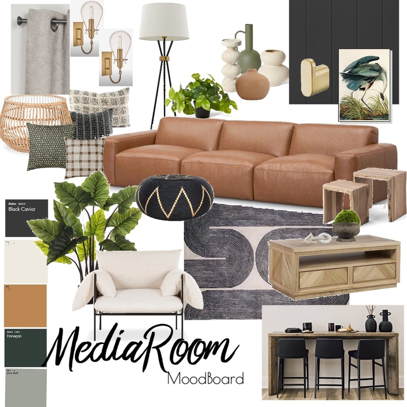 IDI 10 Media Room Mood Board by StudioMac on Style Sourcebook