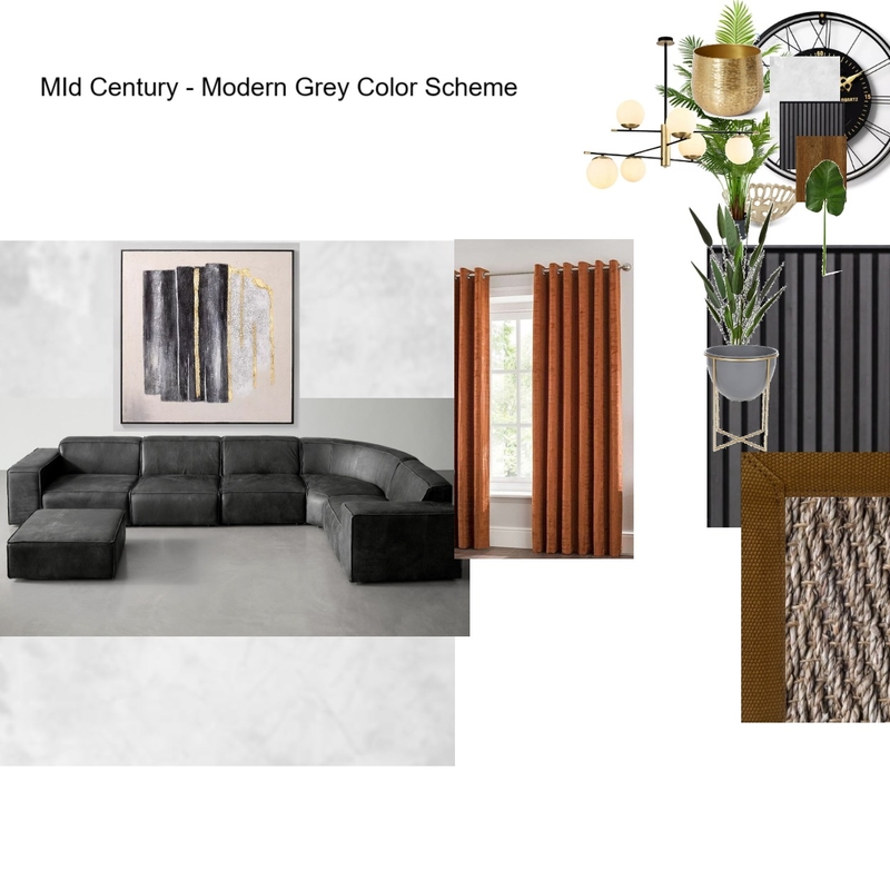 Grey Scheme Color Scheme- Living Room Grey Modular Couch Mood Board by Asma Murekatete on Style Sourcebook