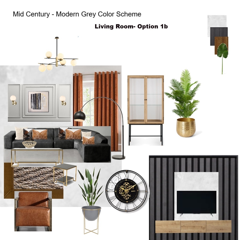 Grey Scheme Color Scheme- Living Room Grey Modular Couch Mood Board by Asma Murekatete on Style Sourcebook
