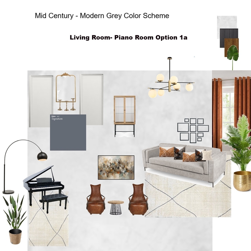 Grey Scheme Color Scheme- Piano Room Mood Board by Asma Murekatete on Style Sourcebook