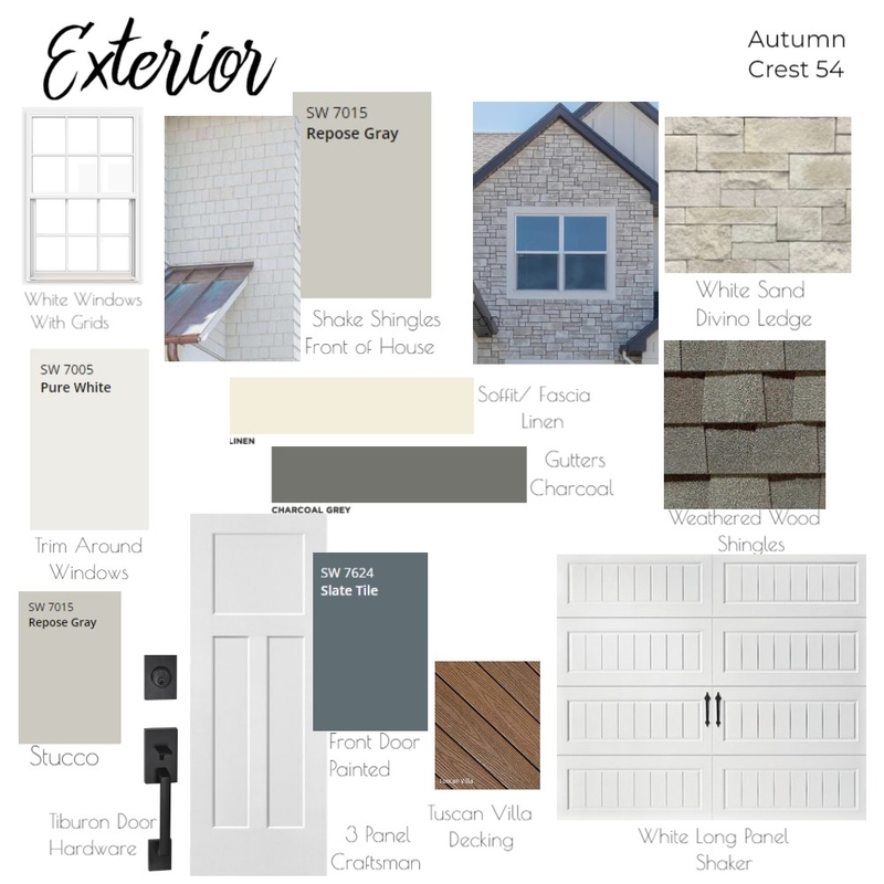 AC 54 Exterior Mood Board by jallen on Style Sourcebook