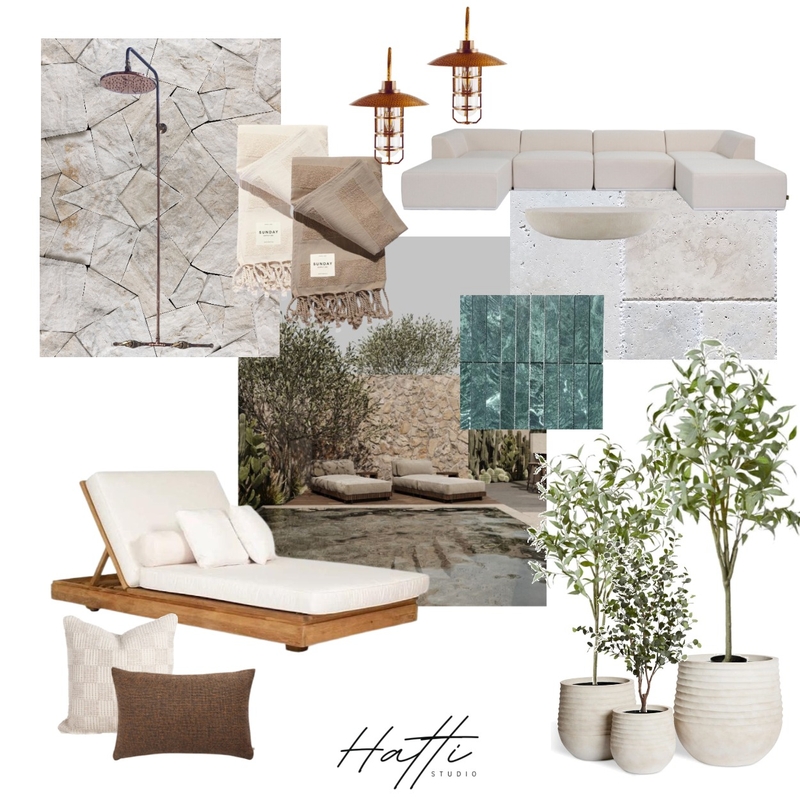 Luxurious mediterranean pool vibes Mood Board by Hatti Interiors on Style Sourcebook