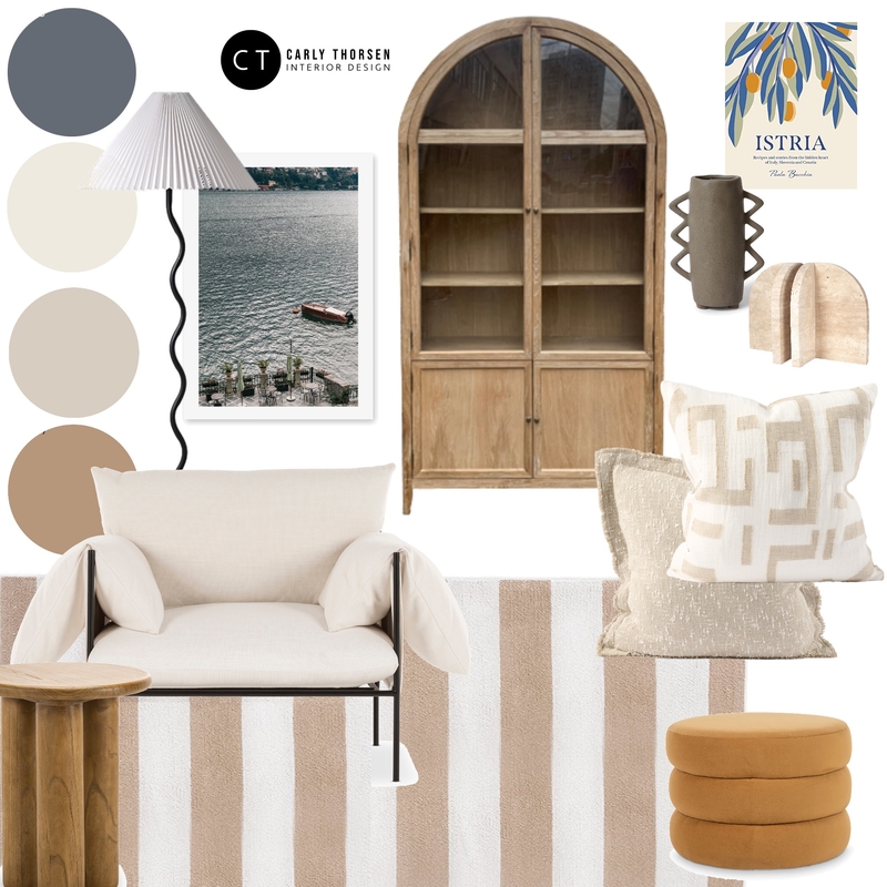 Modern coastal living Mood Board by Carly Thorsen Interior Design on Style Sourcebook