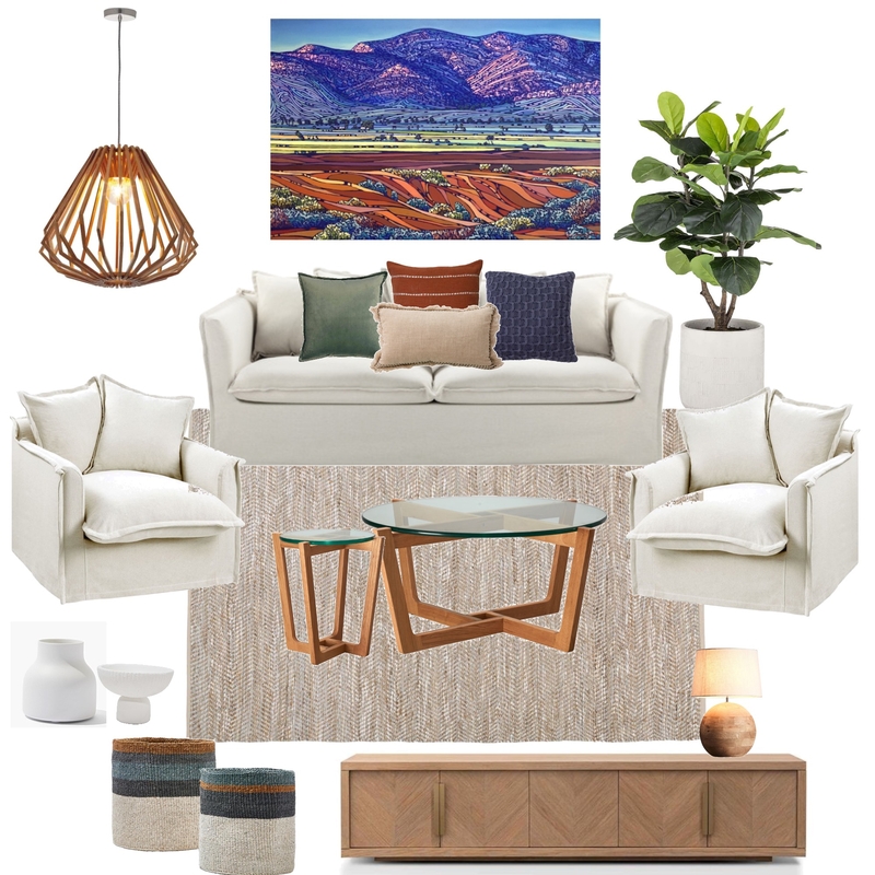 Living Room Mood Board by Mood Indigo Styling on Style Sourcebook