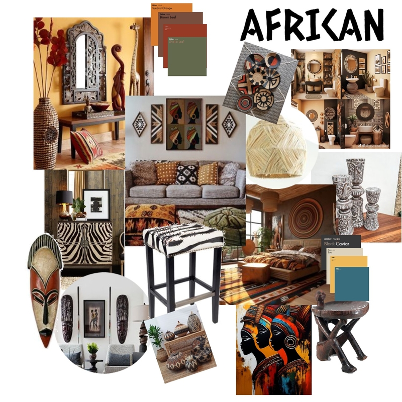 African Mood Board by Jasy01 on Style Sourcebook