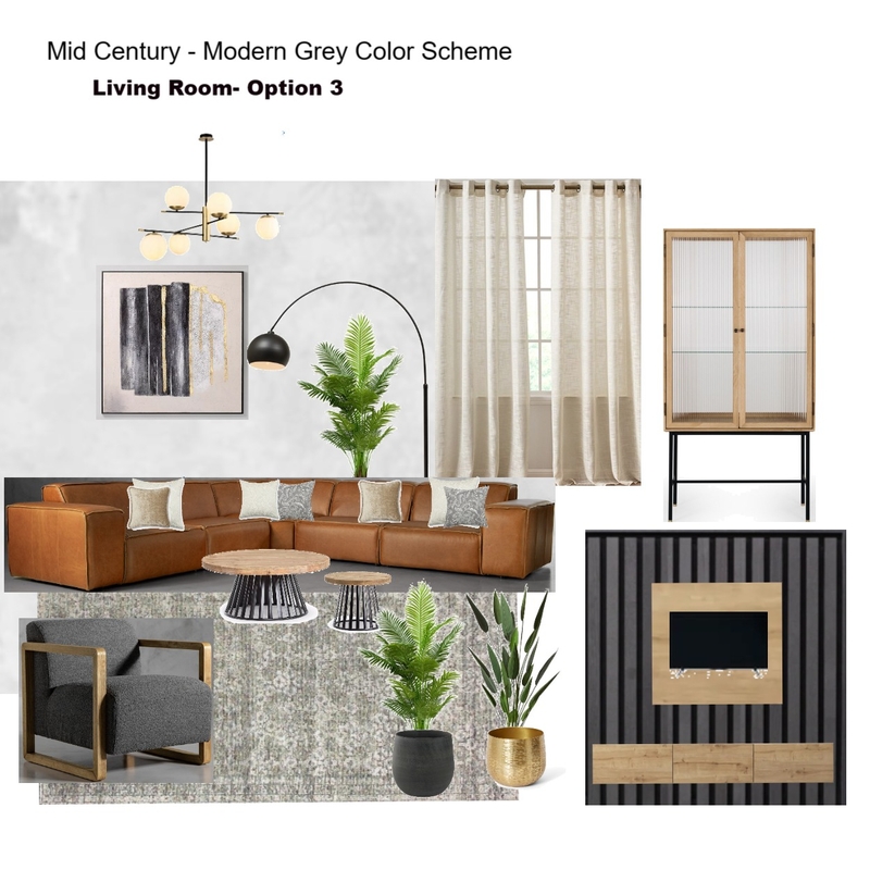 Grey Scheme Color Scheme- Living Room Tan Modular Couch Mood Board by Asma Murekatete on Style Sourcebook