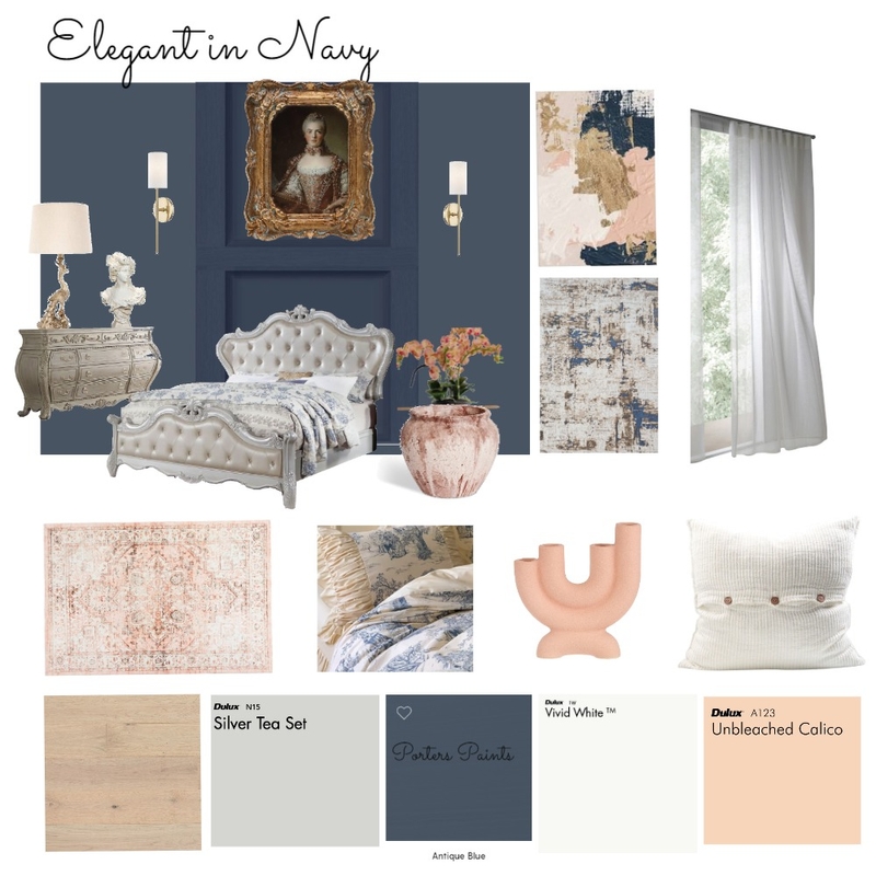 Elegance in Navy Mood Board by Sarahg26 on Style Sourcebook