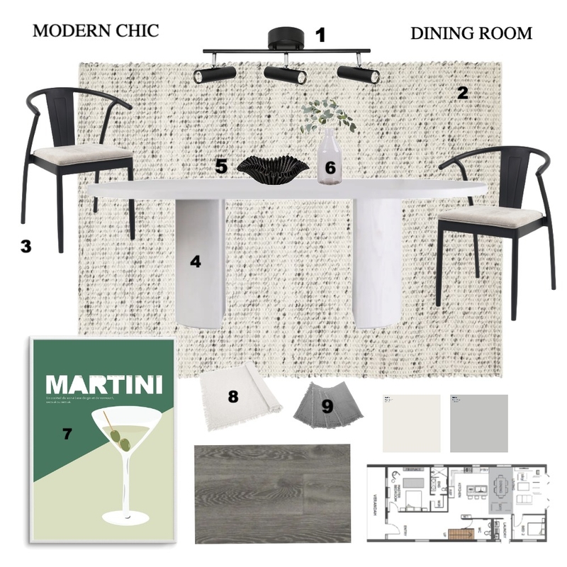 DINING ROOM MODERN CHIC Mood Board by Jaspa_Interior on Style Sourcebook