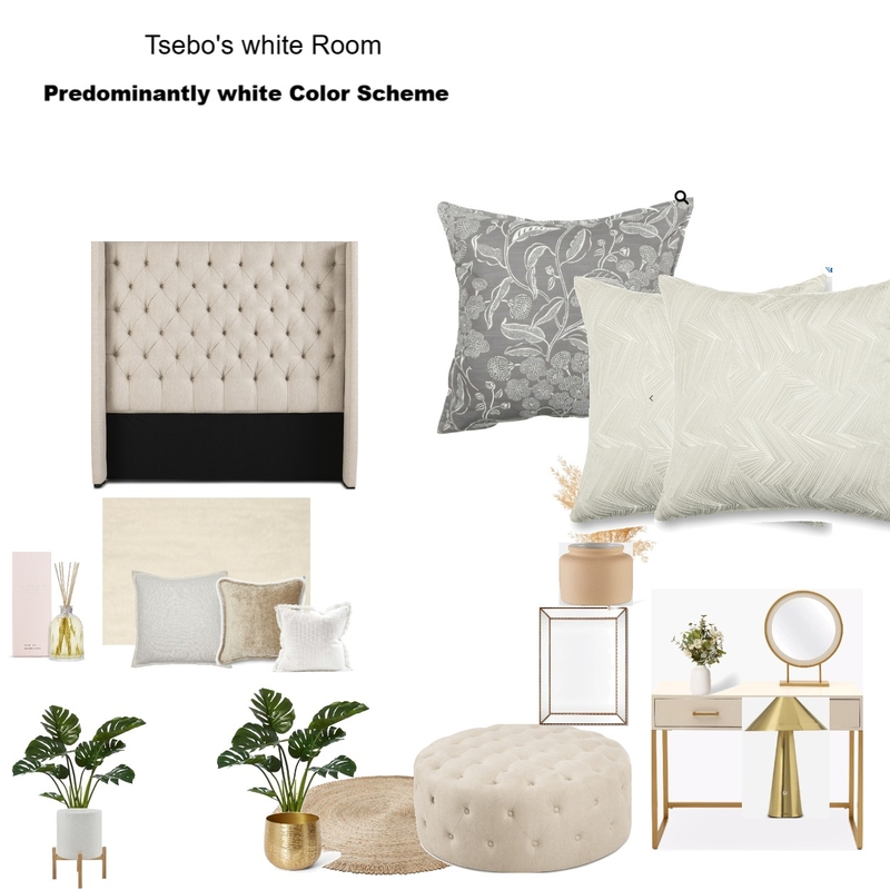 Tsebo's white themed Color Scheme Mood Board by Asma Murekatete on Style Sourcebook