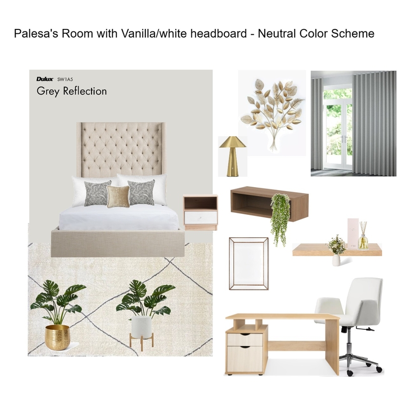 Palesa's Room with a white Board - Neutral Color Scheme Mood Board by Asma Murekatete on Style Sourcebook