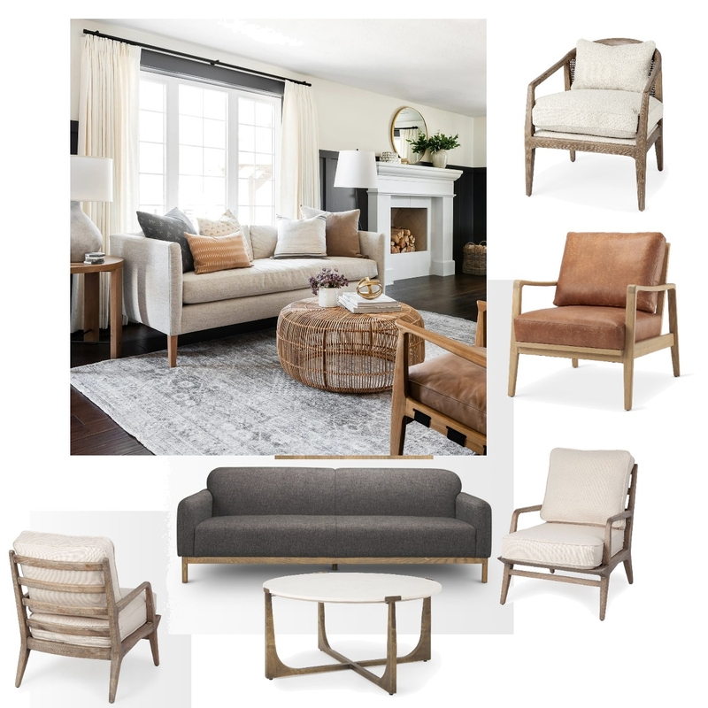 modern farmhouse living room Mood Board by kvandam on Style Sourcebook