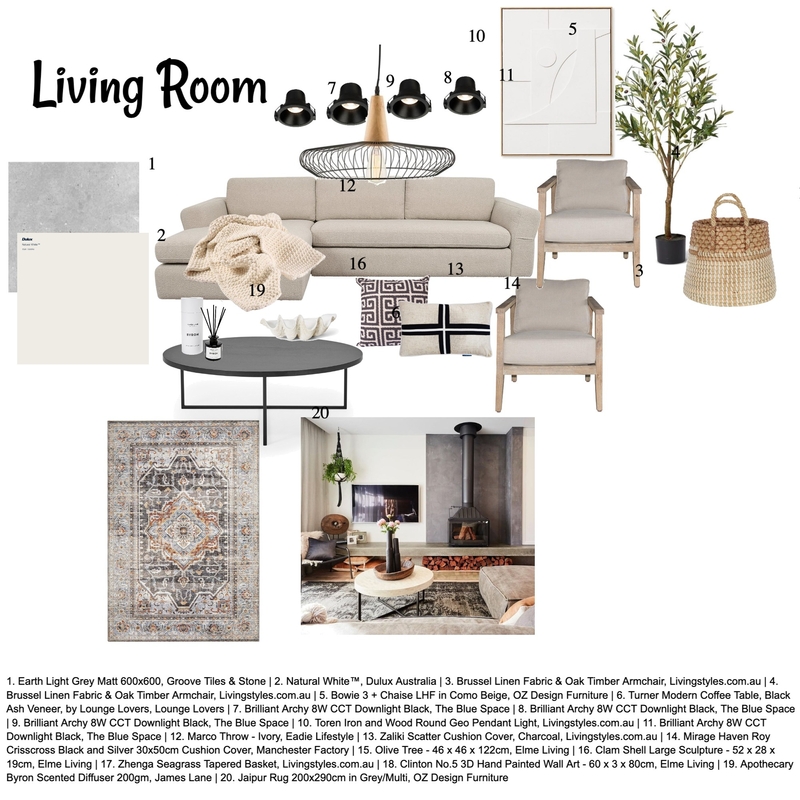 Living Room Mood Board by Hundz_interiors on Style Sourcebook