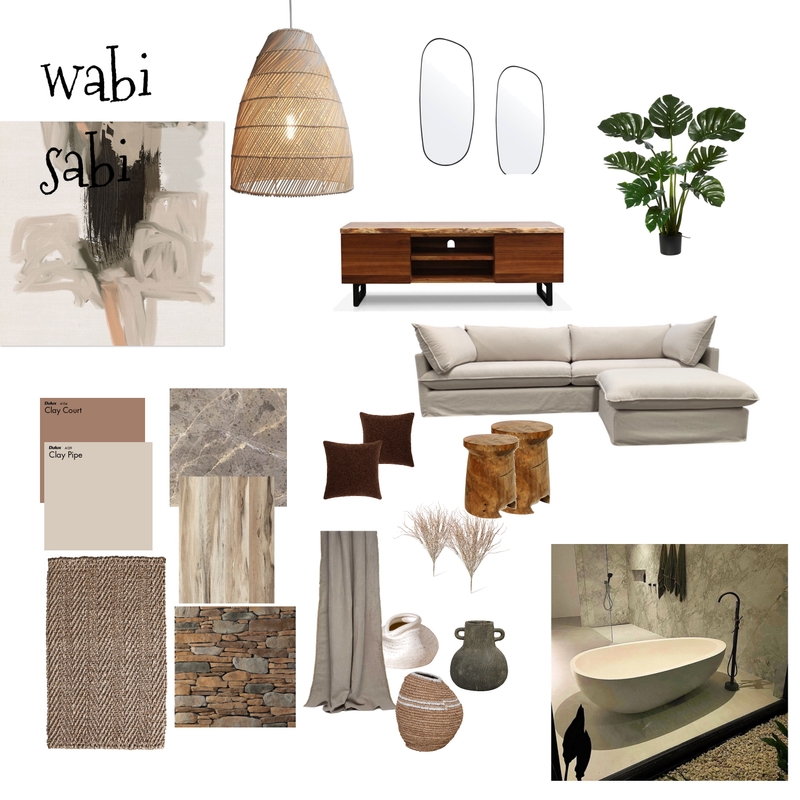 Wabi Sabi Mood Board by Uandeloro@hotmail.ca on Style Sourcebook