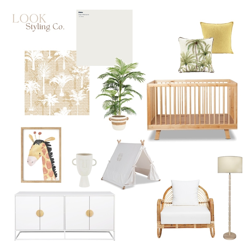 Yellow Nursery Mood Board by Look Styling Co on Style Sourcebook