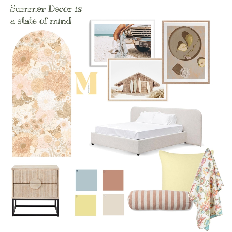 Summer Decor is a State of Mind Mood Board by Shelly Thorpe for MindstyleCo on Style Sourcebook