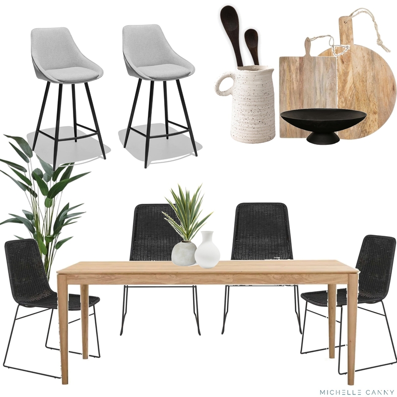 Contemporary Coastal Dining Area Mood Board by Michelle Canny Interiors on Style Sourcebook