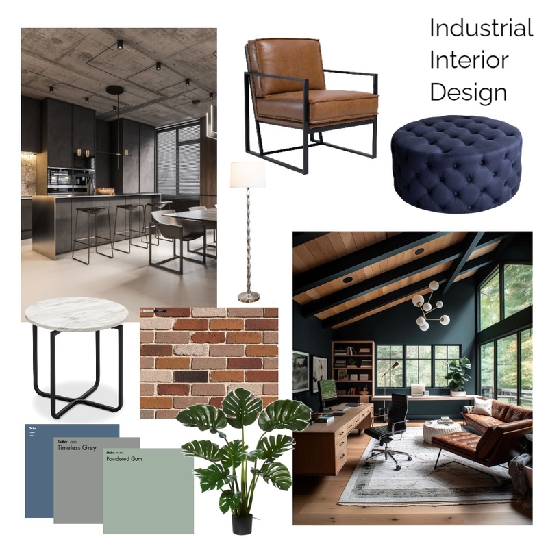 MoodBoard3 - Industrial Interior Design Mood Board by Mei on Style Sourcebook