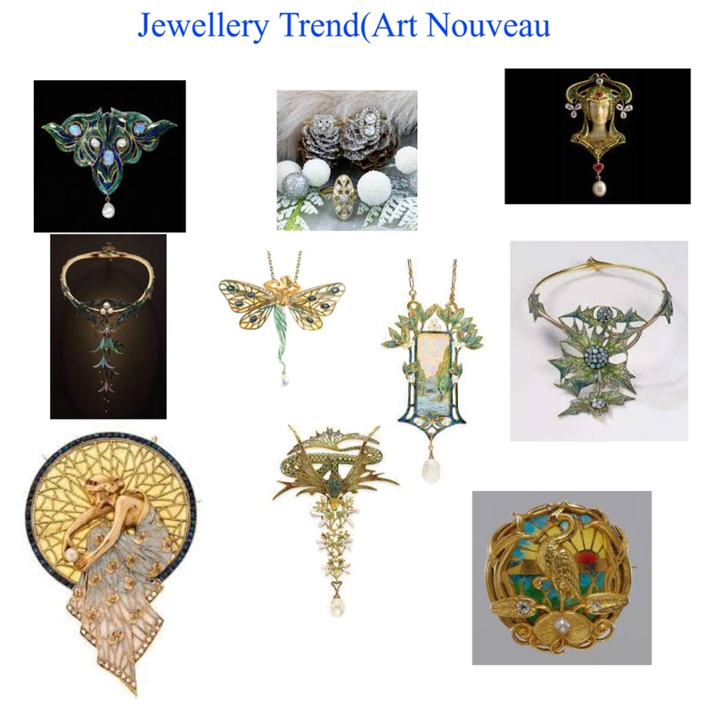art nouveau Mood Board by MEENAHTRIBEJEWELS on Style Sourcebook