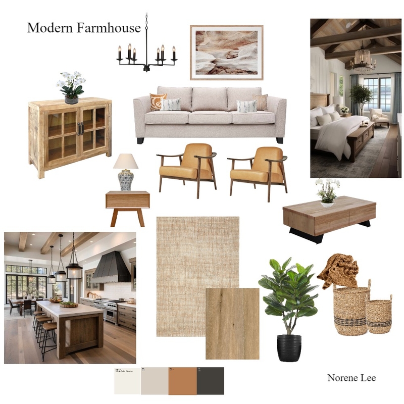 Modern Farmhouse Mood Board by Norene Lee on Style Sourcebook