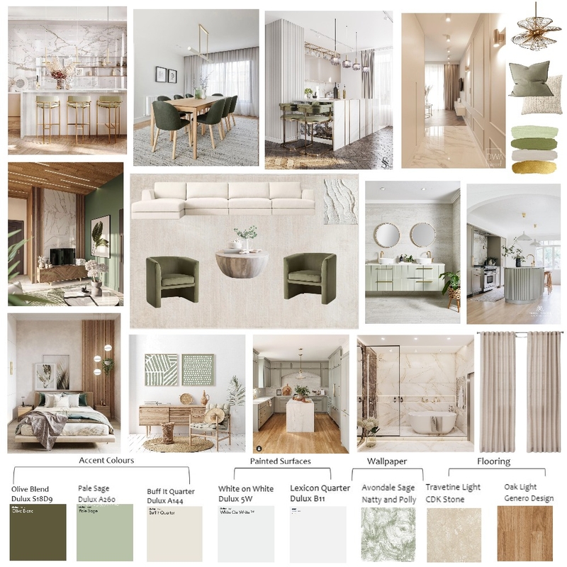 green scheme Mood Board by gracemercy on Style Sourcebook
