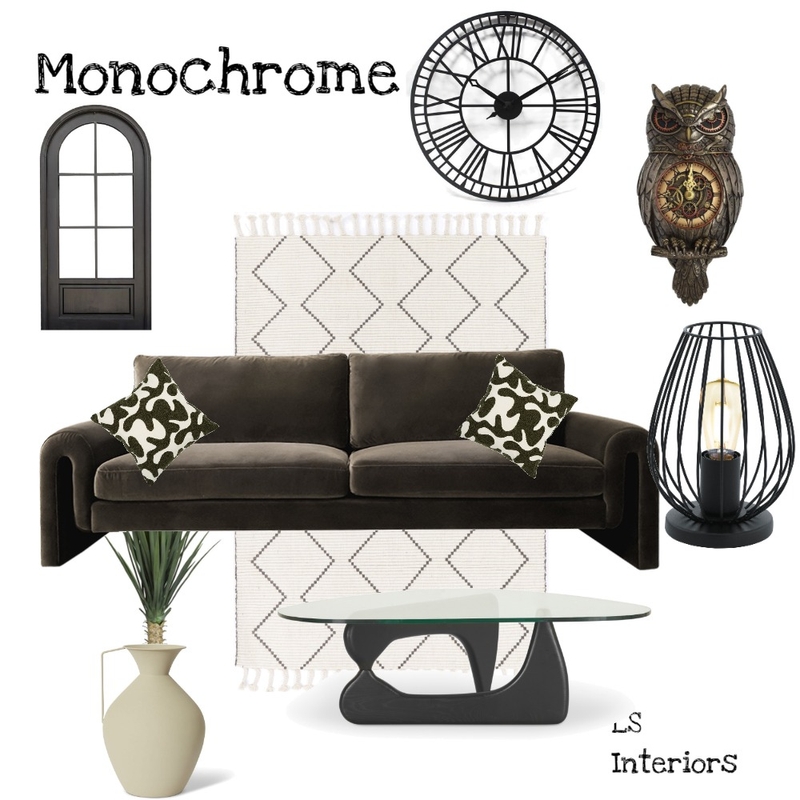 Monochrome Mood Board by LS Interiors on Style Sourcebook