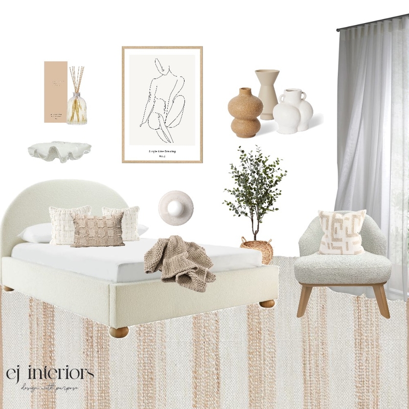 Earthy bedroom Mood Board by EJ Interiors on Style Sourcebook